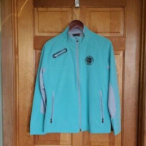 North End Sport Alaska Railroad Embroidered Logo Full Zip Weather LS Sz M Jacket